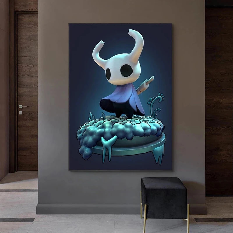 Hollow Knight Hallownest Map HD Canvas Poster | Wall Art Canvas Wall Art Poster Peaceful Pleasures Health and Wellness