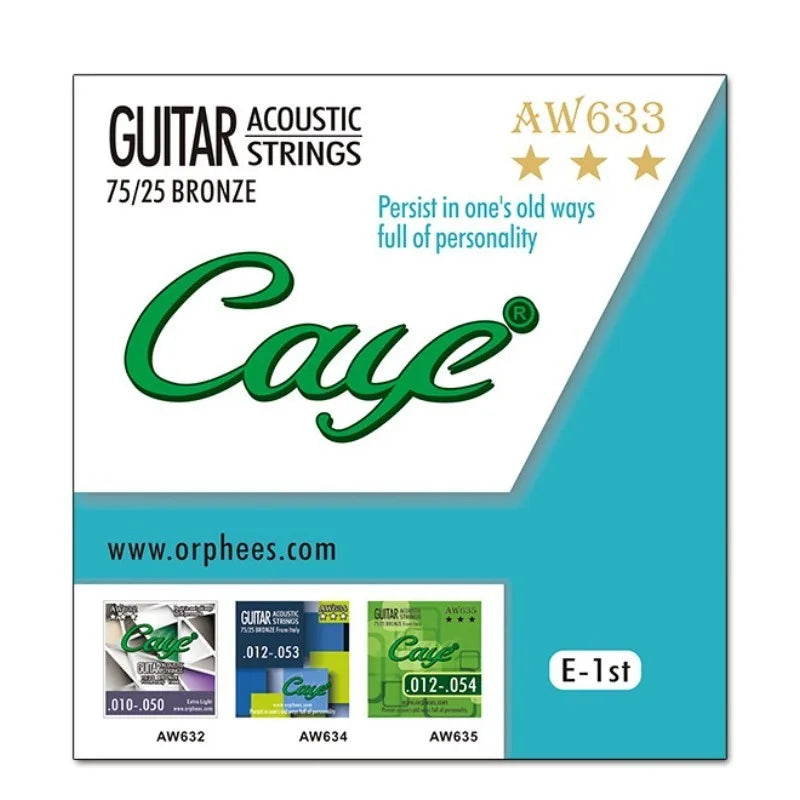 Cross Caye Folk Guitar String 1 2 3 4 5 6 Single Strings Loose