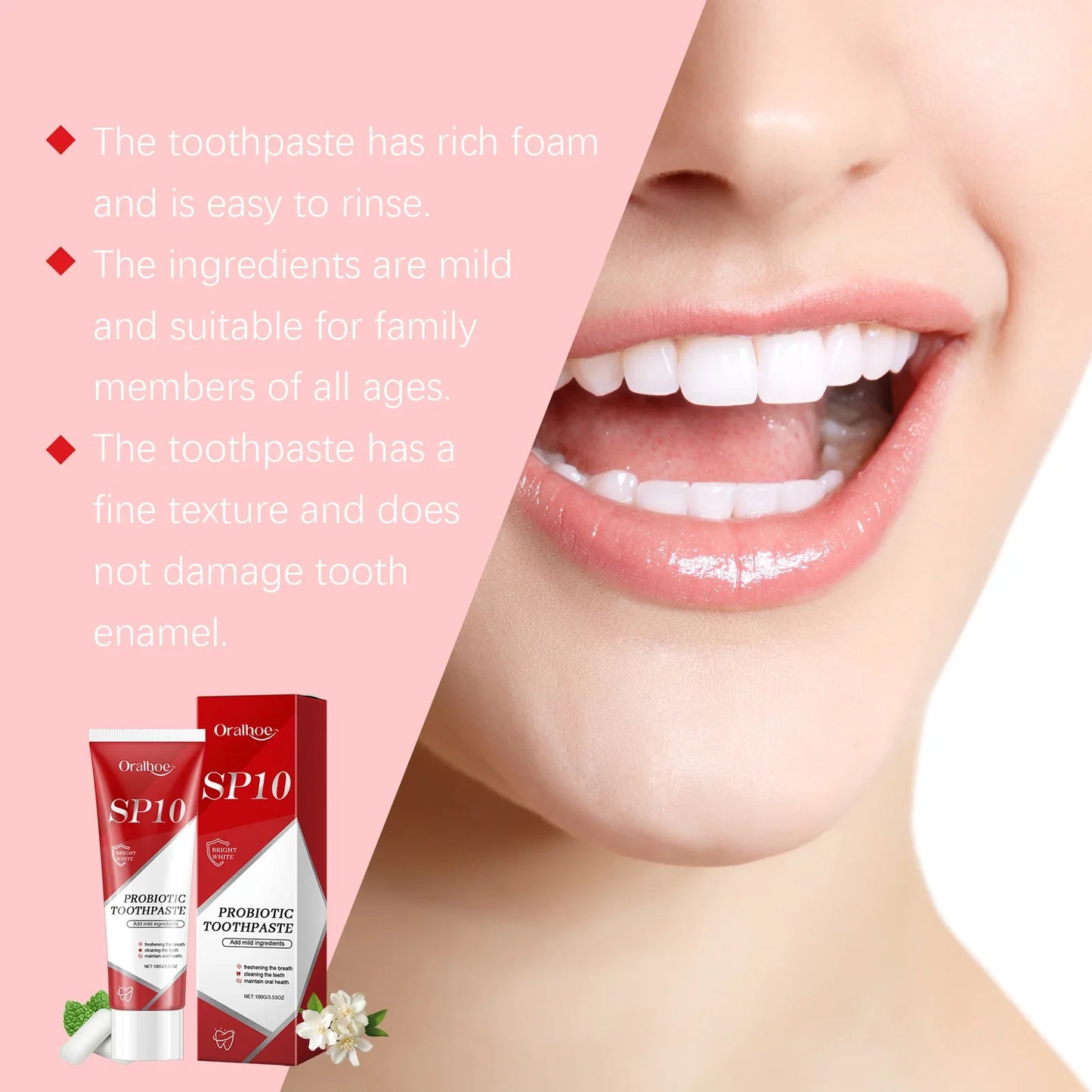 Oralhoe SP-10 Probiotic Whitening Toothpaste 100g/200g