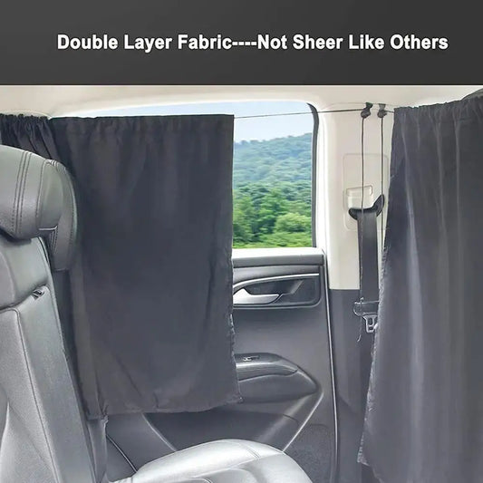 Car Partition Curtain Shade Car Privacy Partition Curtain Interior Insulation Rear Private RV Shade Shade Shade Peaceful Pleasures Health and Wellness