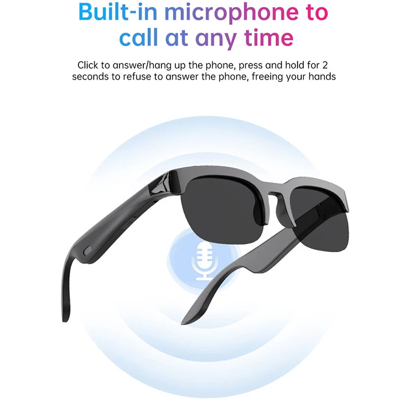 COTAUL AI Smart Glasses Bluetooth 5.3 Translation & Music