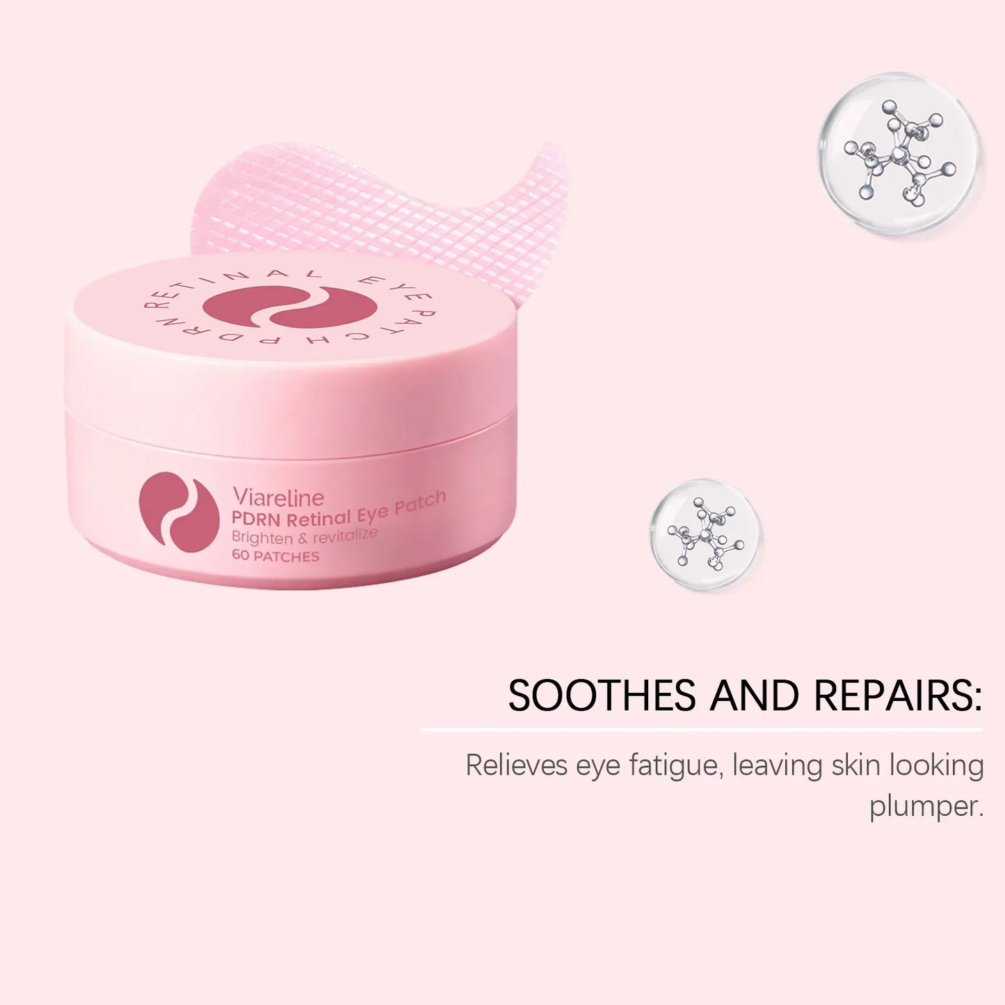 Viareline Brightening Hydrating Eye Patches 60 Pcs | Dark Circles