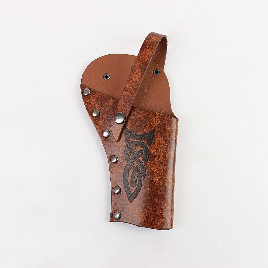 Vintage PU Leather Cosplay Holster Western Denim Belt Waist Cover