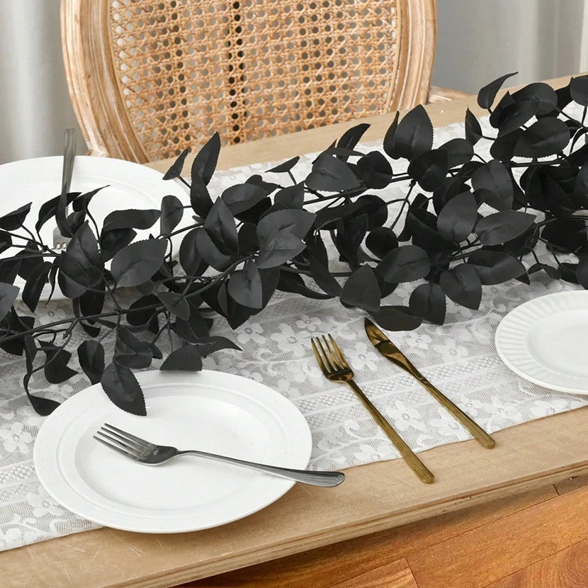 Artificial Vine Rattan Leaves | Wedding, Halloween & Home Decor