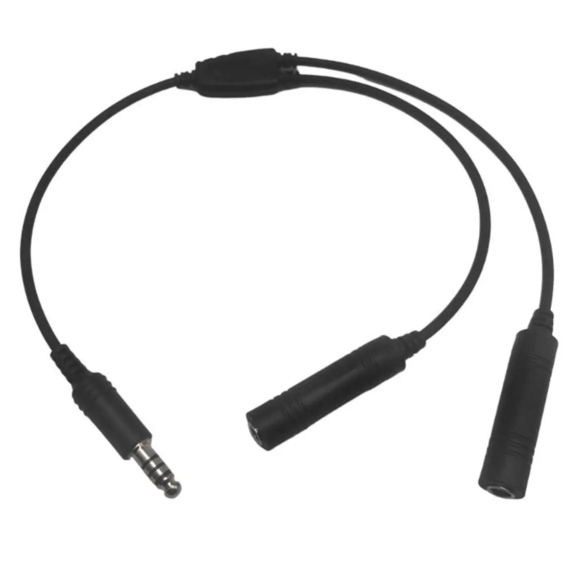 Aviation Headset Adapter – Dual Plug to U174/U Converter Cable Peaceful Pleasures Health and Wellness