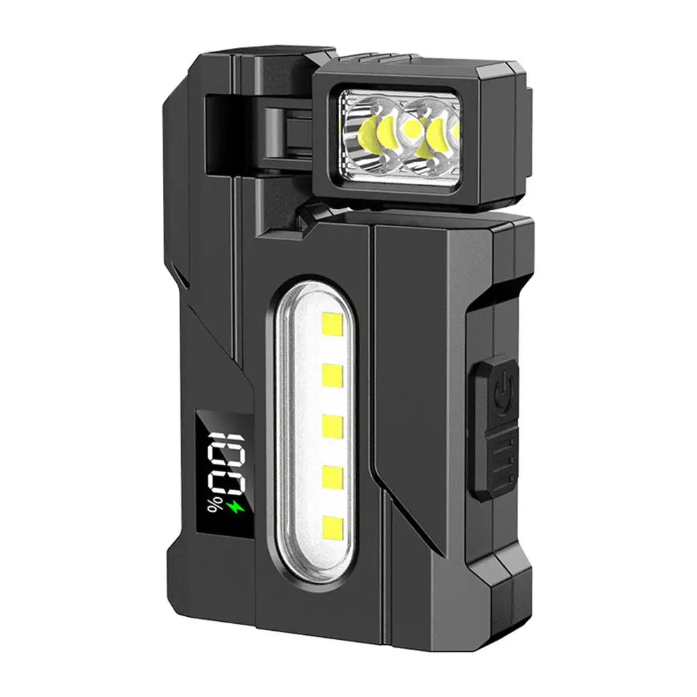1200 Lumen COB LED Rechargeable Flashlight | Adjustable Work Light