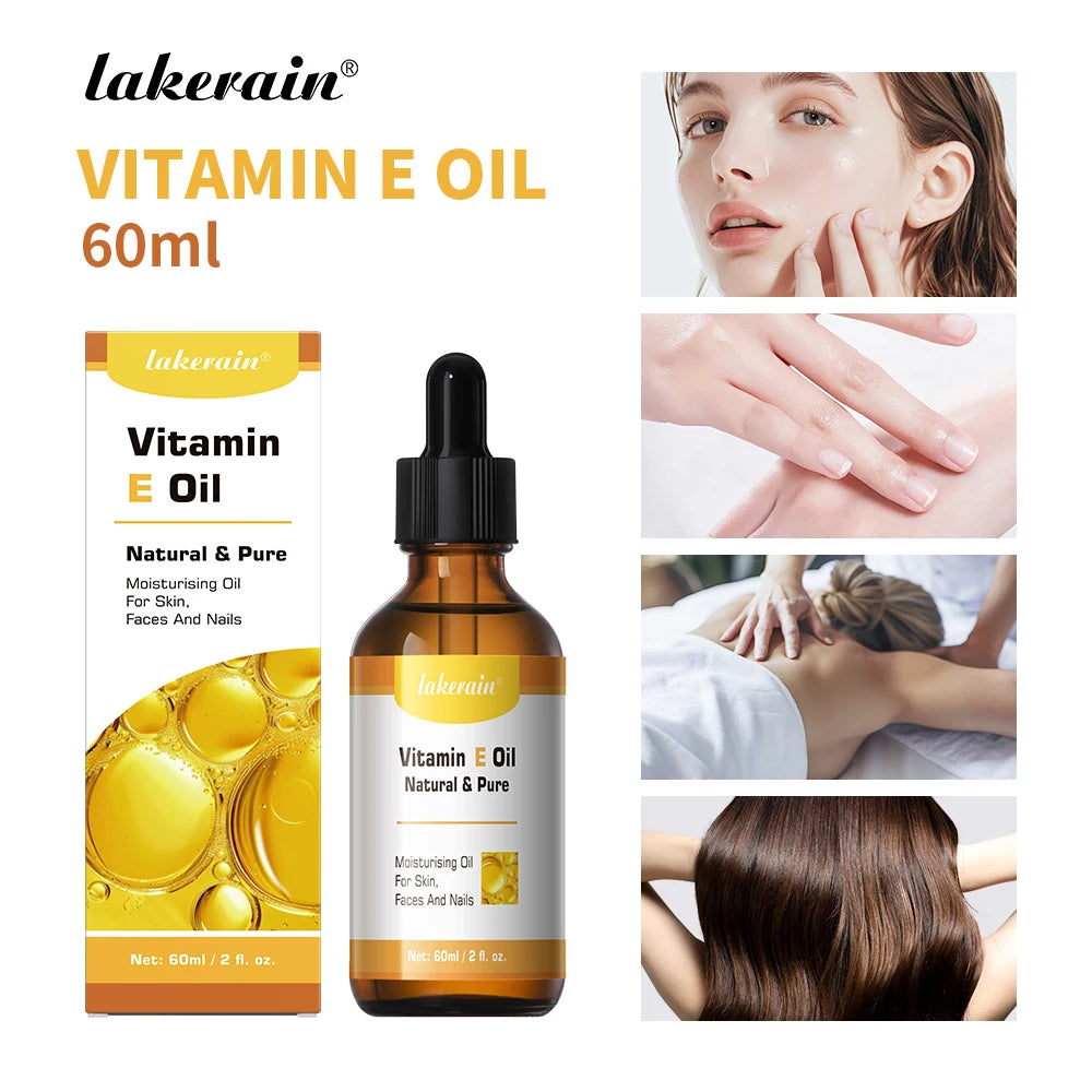 Vitamin E Face Oil Skin Care Deep Repairing Anti Wrinkles Whitening Face Enhance Skin Elasticity Facial Care Essencial Oil Peaceful Pleasures Health and Wellness as shown