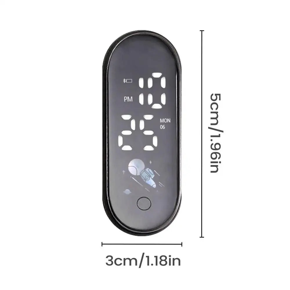 Mini Waterproof LED Digital Car Clock | Adhesive Dashboard Clock