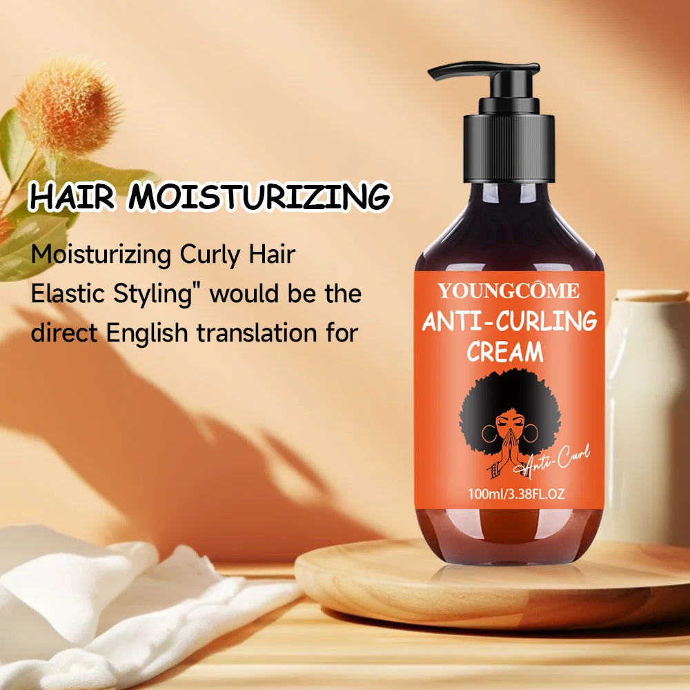 Moisturizes and Defines Curls, Perfectfor Dry and Frizzy Hair,Suitable for men and women-100ml Curly Hair Styling Lotion Peaceful Pleasures Health and Wellness