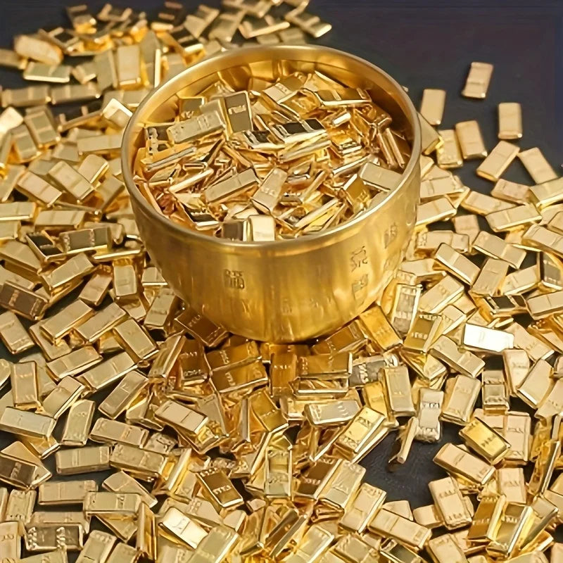 Premium Realistic Golden Brick Bar Housewarming Eight Blessings