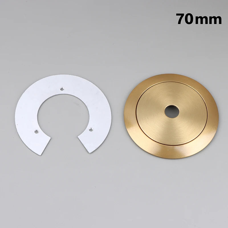 Aluminum Cap For Glass Globe Lampshade Arc Tray Flying Saucer Style Holder Lightweight Durable For Home Restaurant Lighting Peaceful Pleasures Health and Wellness 70mm Copper