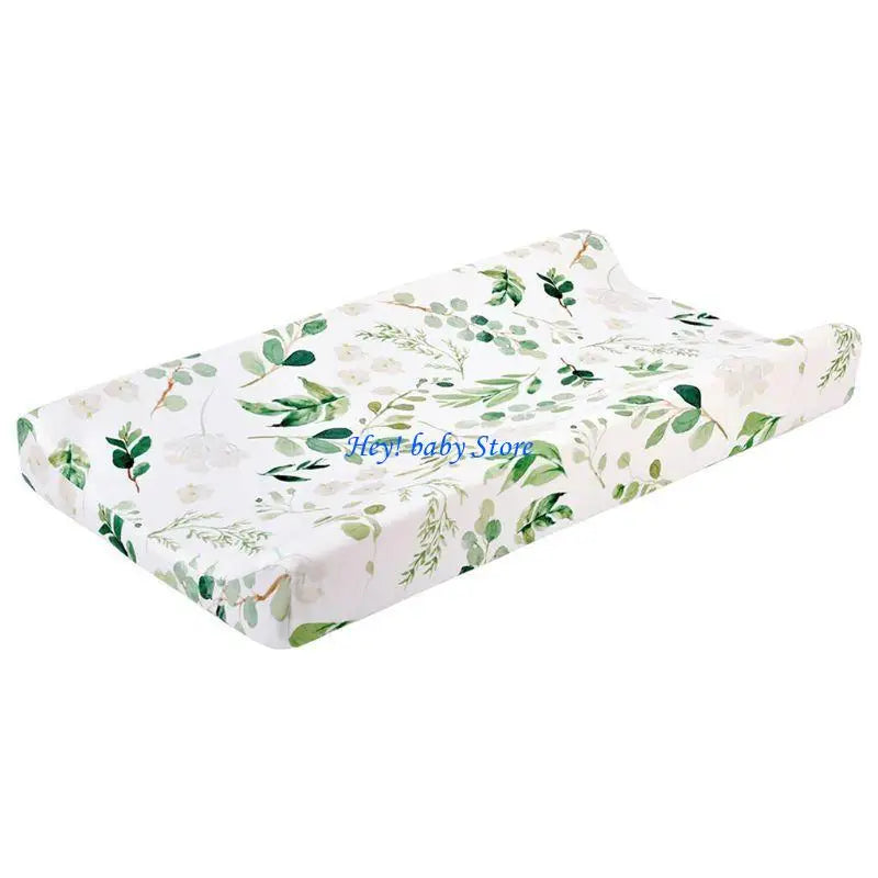 Floral Leaf Fitted Crib Sheet | Boho Watercolor Botanical Nursery
