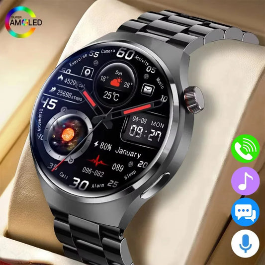 2025 New Men's Smart Watch HD Display Health Tracking Bluetooth Calling Voice Assistant Sports Smartwatch HT30 Peaceful Pleasures Health and Wellness