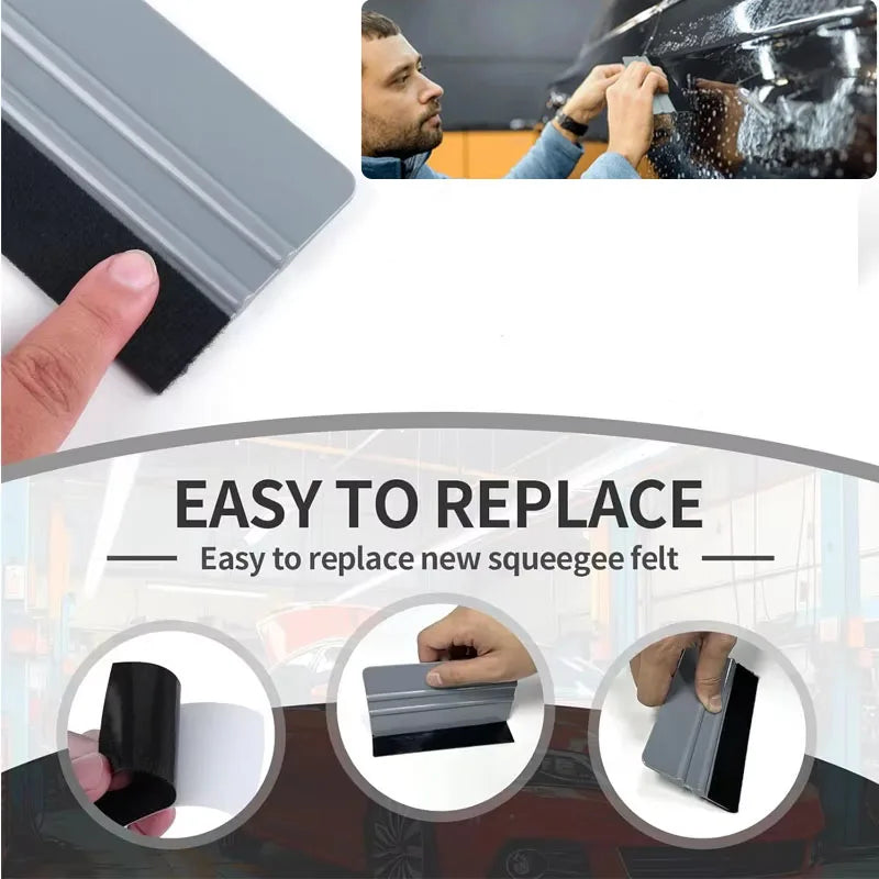Vinyl Wrap Squeegee Scraper Kit – Scratch-Free Car Film Tool