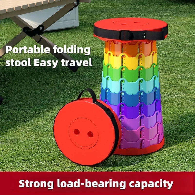 Contraction folding chair - Adjustable telescopic design, portable outdoor fishing chair, suitable for travel use, lightweight Peaceful Pleasures Health and Wellness