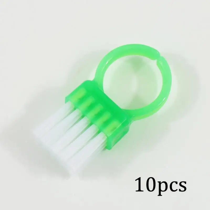 10Pcs Mini Ring Nail Dust Cleaning Brush Soft Hair DIY Nails Brushes Professional Dust Cleaning Make Up Brush Manicure Care Tool Peaceful Pleasures Health and Wellness 10Pcs Green