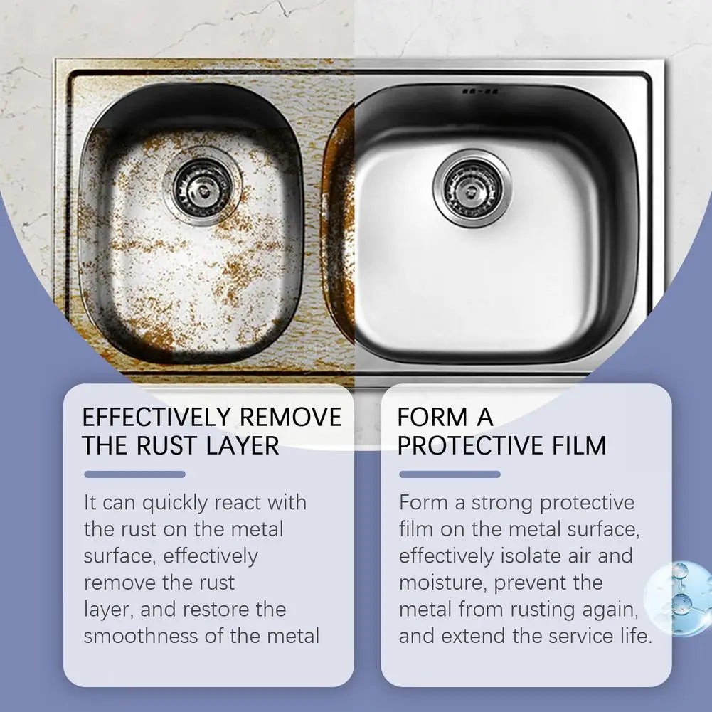 120ml Heavy-Duty Metal Rust Remover & Anti-Rust Spray