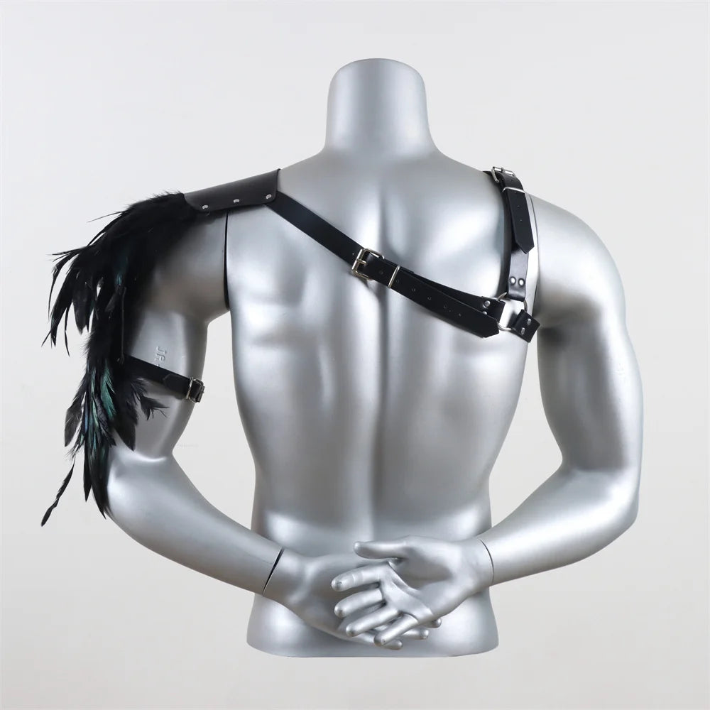 Halloween Renaissance Accessories Medieval Fur Leather Single