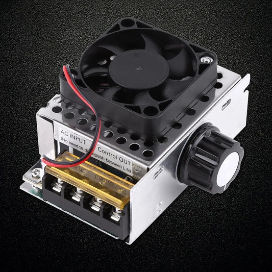 4000W SCR Voltage Regulator Cooling Fan | AC 110V-220V Voltage Regulator Controller Peaceful Pleasures Health and Wellness