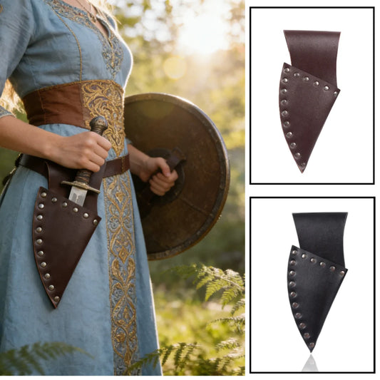 Medieval Belt Accessories Knight Double Back Sword Scabbard Frog Seat Peaceful Pleasures Health and Wellness