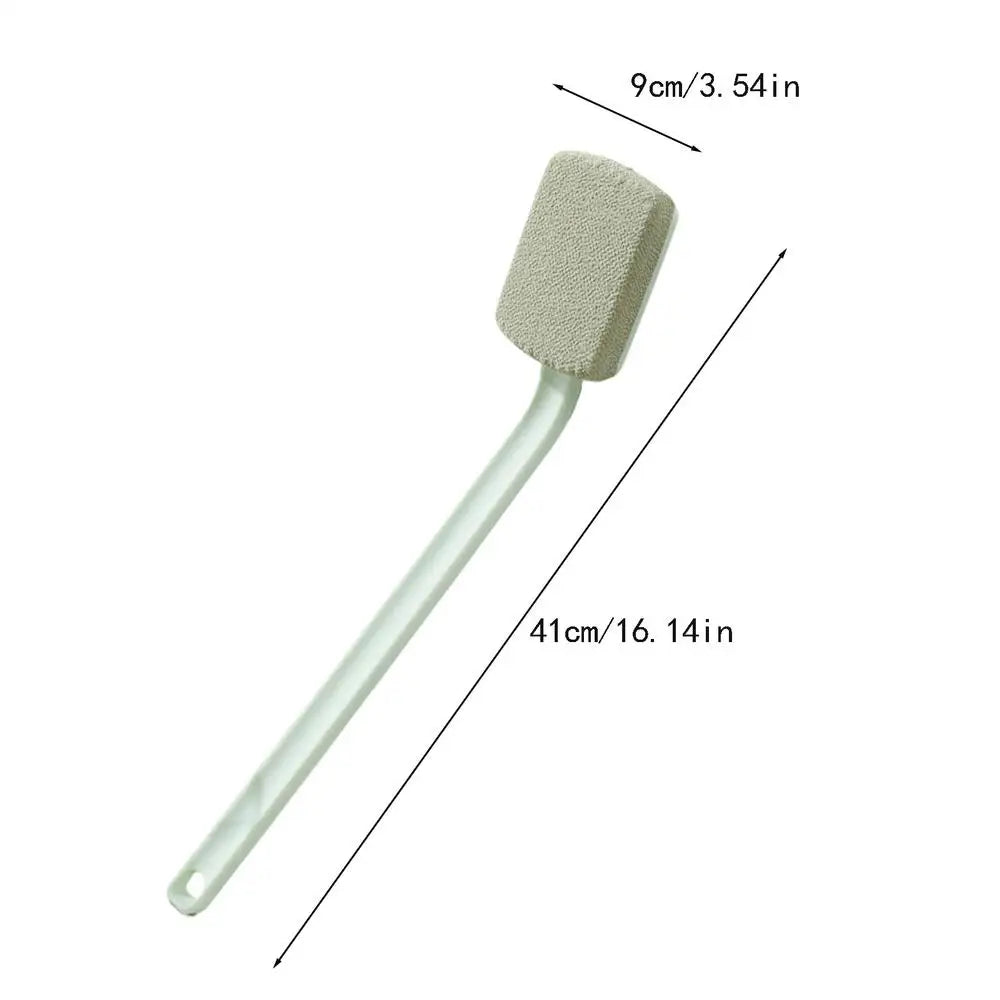 Back Scrubber for Shower Anti Slip Portable Cleaning Cleaner Washer Bath Brush with Long Handle for Showering Bathing Washing Peaceful Pleasures Health and Wellness Green China Mainland