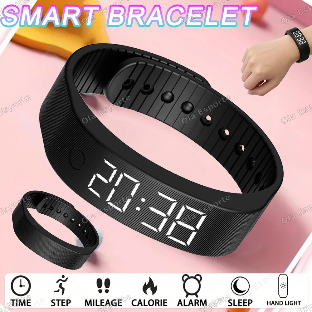 Ola Esporte LED Smart Band – Pedometer, Sleep & Alarm Tracker
