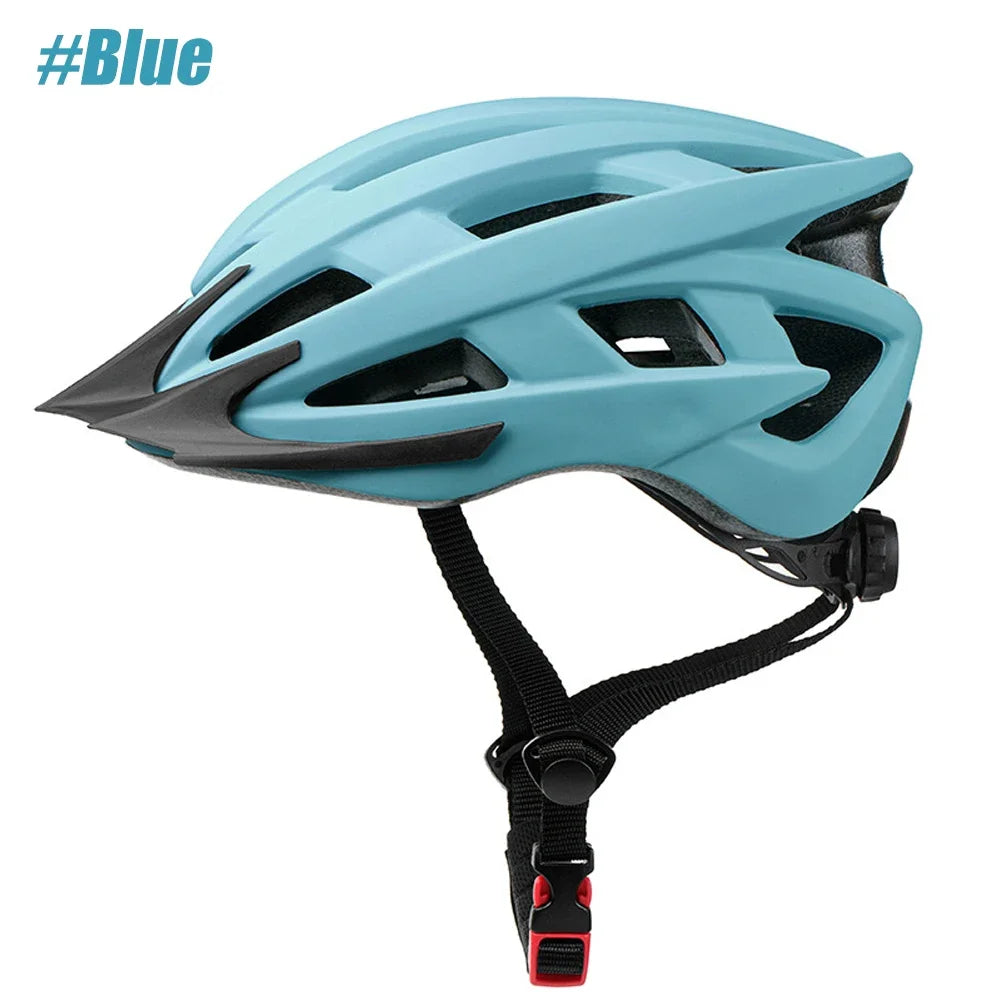 1PCS Bike Helmets for Men - Women Bicycle Helmet Adult - Lightweight Comfort Adjustable Cycling Helmet for Mountain Road Biker Peaceful Pleasures Health and Wellness Blue-1PCS
