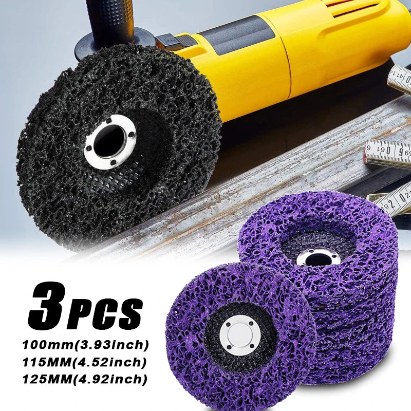 Diamond Grinding Flip Disc Wheels 3-Pack | 100/115/125mm Grinder