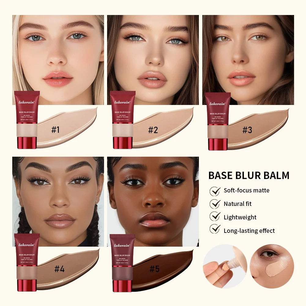 Liquid Foundation & Dual-Brush Combo | 24H Matte Oil Control
