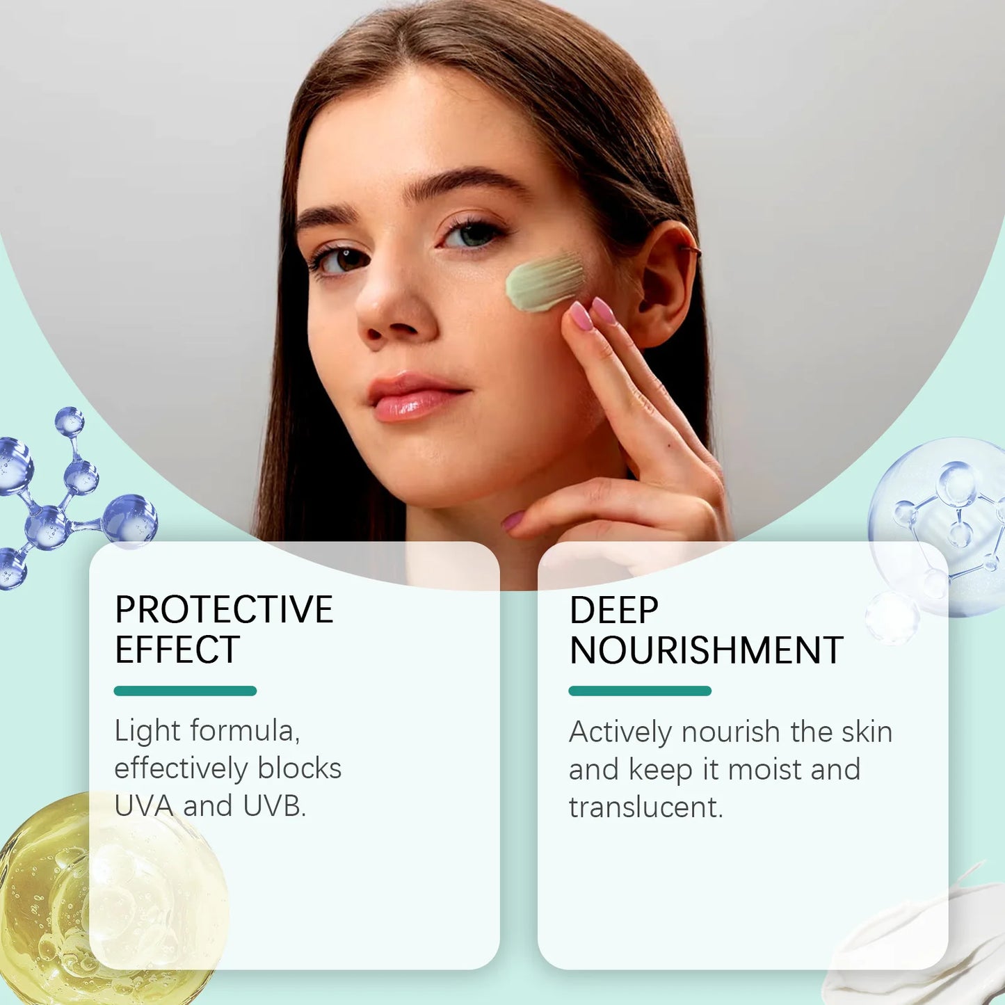 Anti Sun Cream SPF50 UV Defense Broad Spectrum Sunlight Protection Reduce Redness Hydrating Waterproof Prevent Sunburn Sunscreen Peaceful Pleasures Health and Wellness