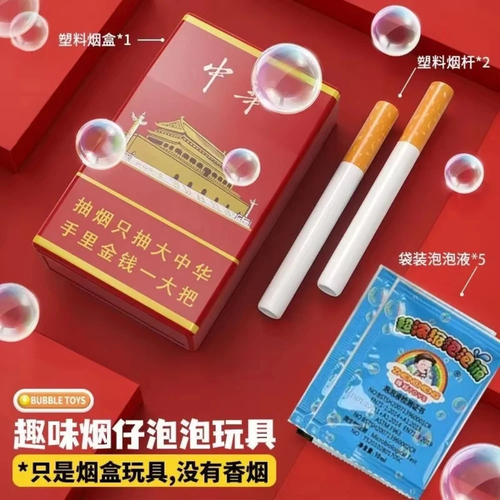 Funny Cigarette Box Bubble Machine – Party Toy & Photo Prop