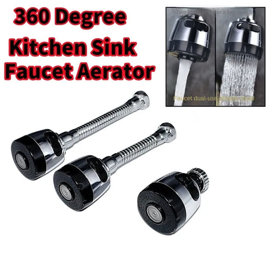 360° Swivel Kitchen Faucet Aerator | 2-Mode Spray Head Filter Faucet Aerator Oasis Select