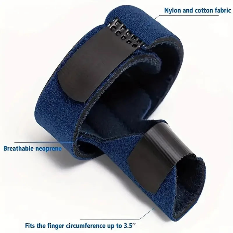 Finger Splint, Adjustable Finger Support Brace, With Fastening Strap For Alleviating Finger Locking, Popping, Bending Peaceful Pleasures Health and Wellness