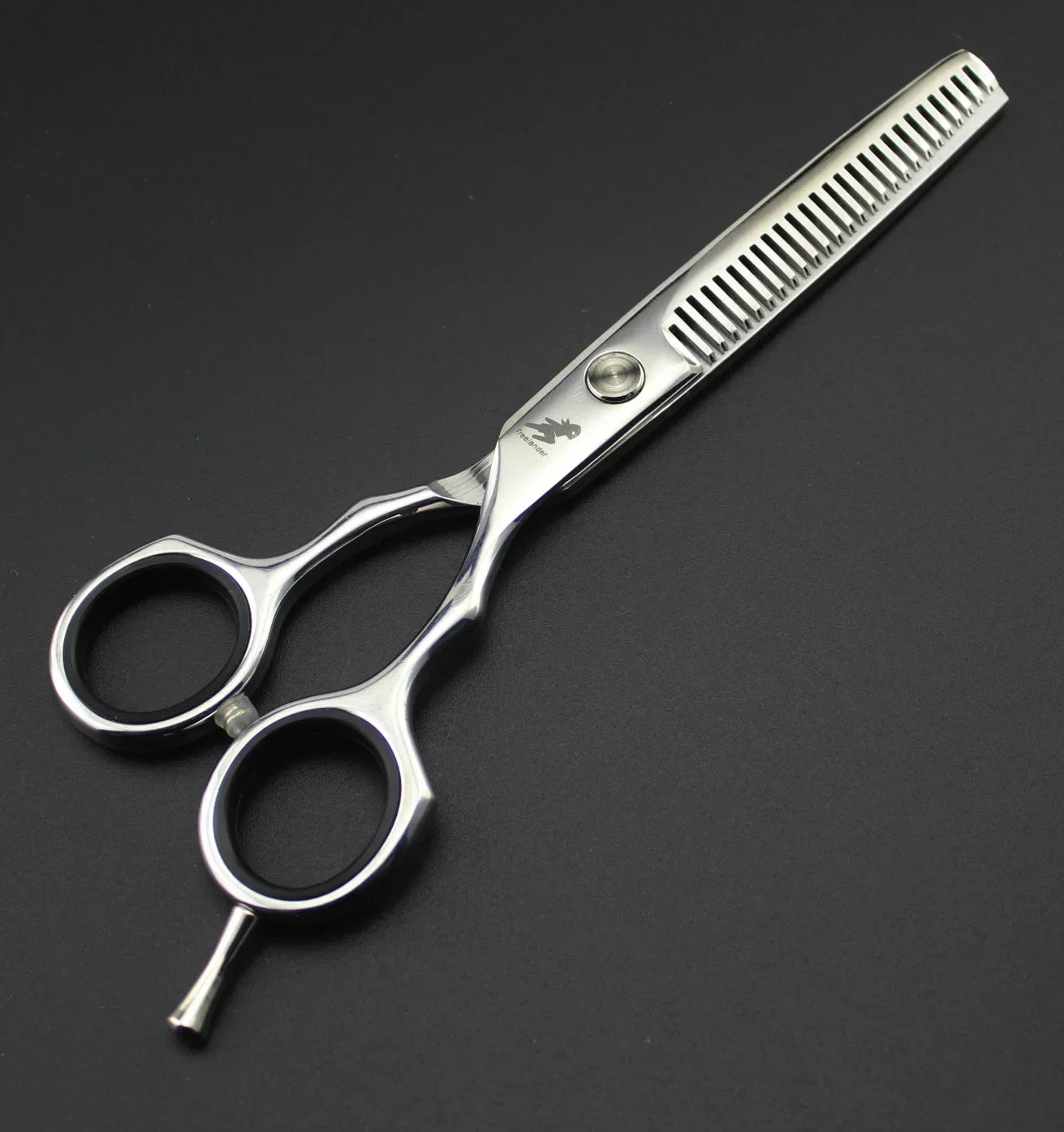 5.5" Professional Black Thinning Hair Scissors | Barber Shears