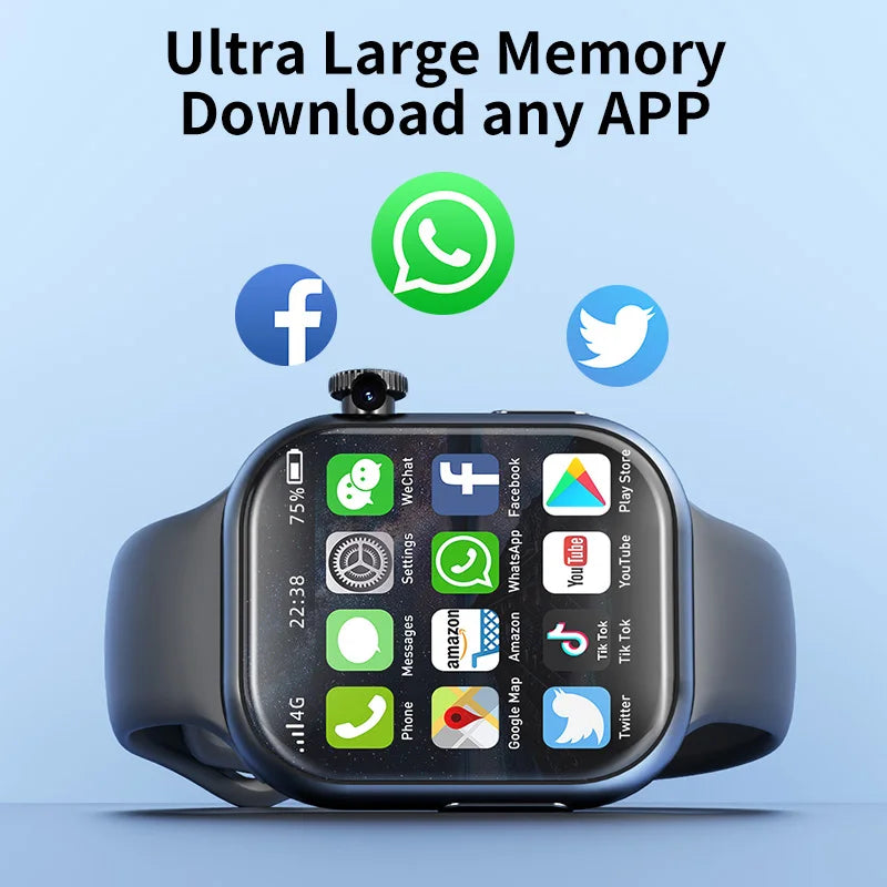 GOLDENSPIKE VP19 S10 Smartwatch 2.29" AMOLED 4G SIM GPS NFC