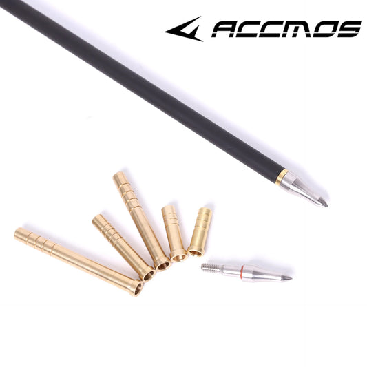 6 Archery Insert Copper Brass Base Weight 37 50 100 150 200 Grain Peaceful Pleasures Health and Wellness 50grain 6pcs