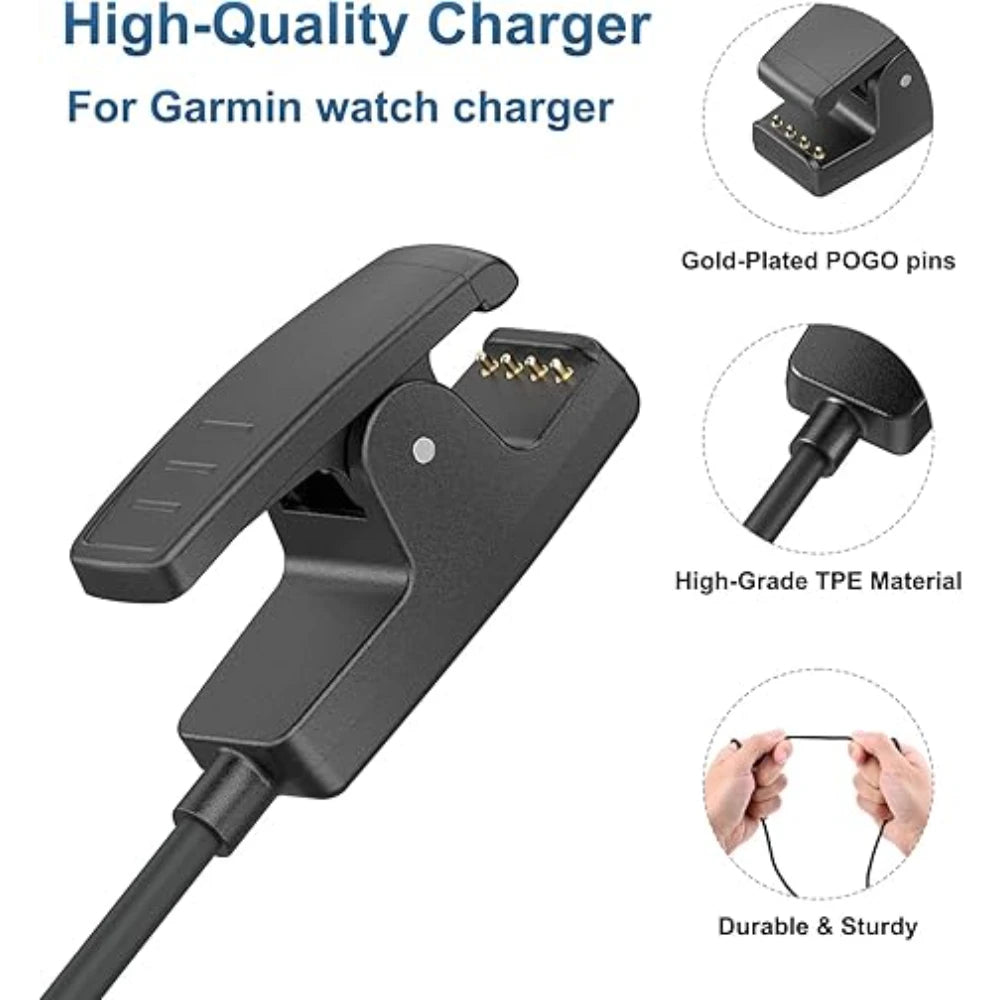 Garmin Forerunner 235 735XT 645 Replacement Charging Clip Cable Peaceful Pleasures Health and Wellness