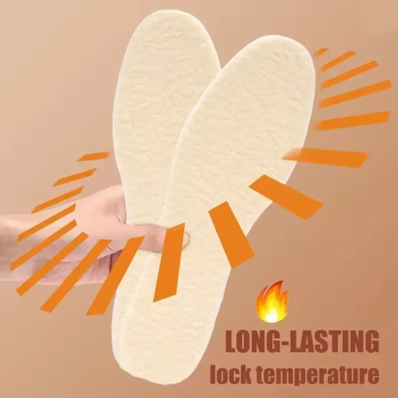 1/2/3/4Pair Adjustable Warm Insoles with Fleece and Thickened Lambskin Comfortable Cashmere and Cotton Insoles Snow Boots Peaceful Pleasures Health and Wellness