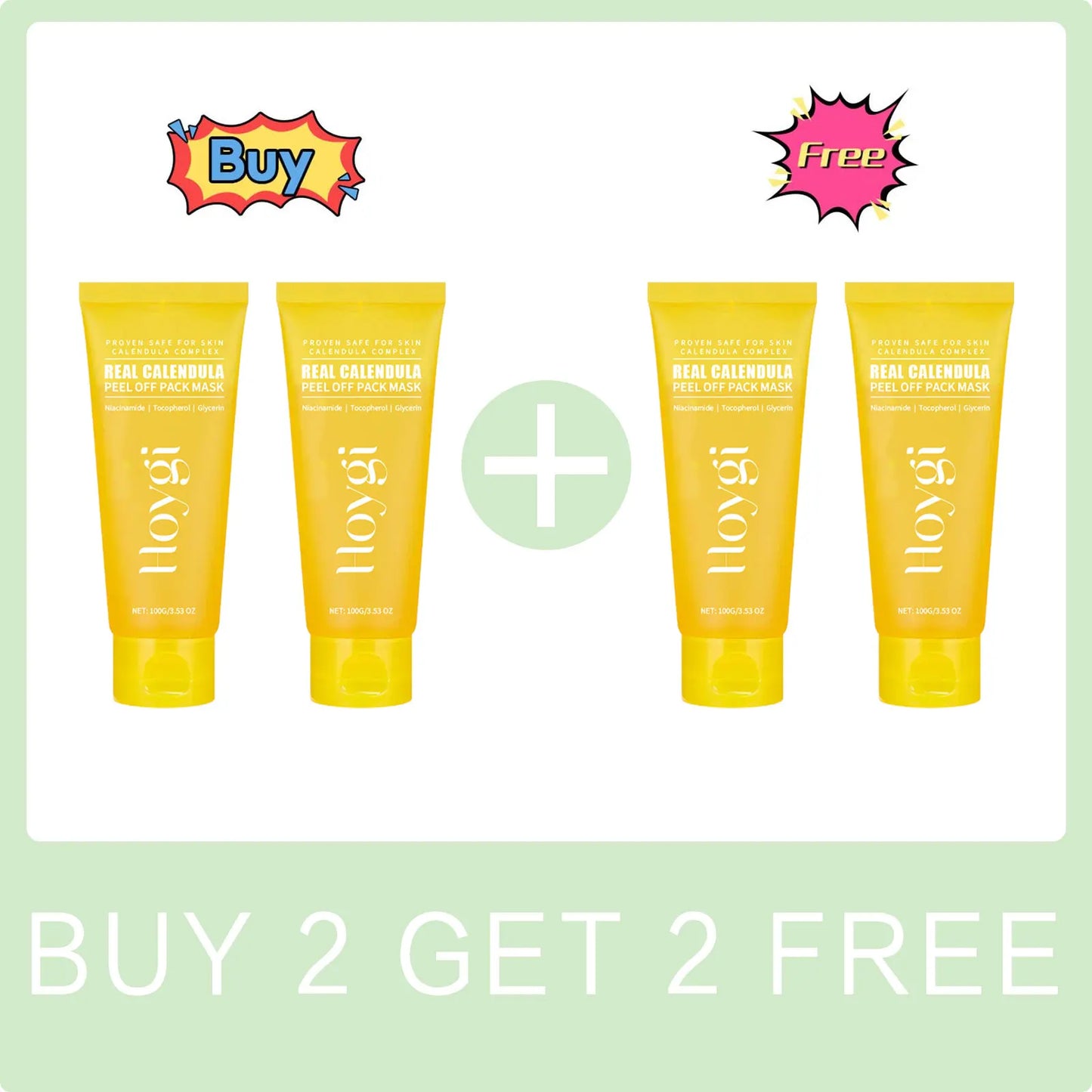 Calendula Peel off Mask Shrink Pore Oil Control Fade Dark Spot Nose Cleansing Brightening Moisturizing Blackhead Remover Mask Peaceful Pleasures Health and Wellness Buy 2 Get 2 Free