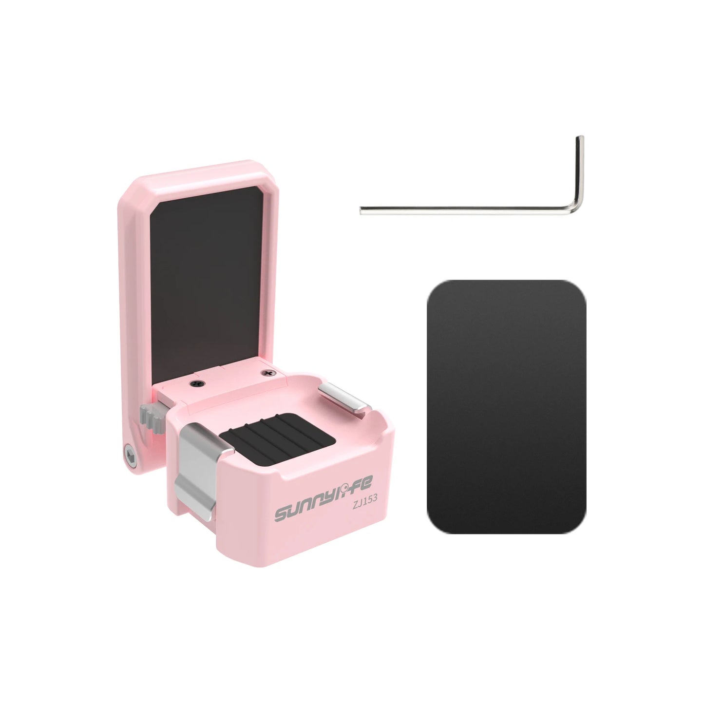 For DJI Osmo Pocket4/3 Quick Release High-Strength Magnetic Bracket Adjustable Base Portable Outdoor Photography Accessories Peaceful Pleasures Health and Wellness pink