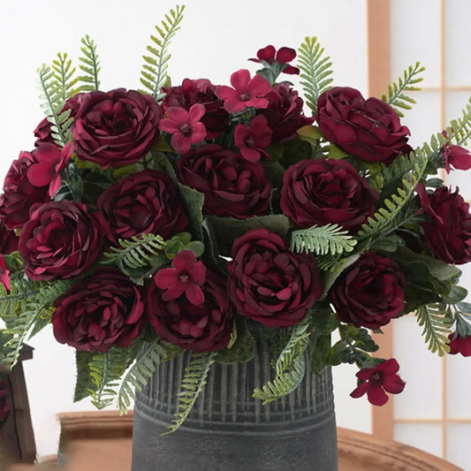 Silk Peony Artificial Flower – Wedding & Home Décor Bouquet