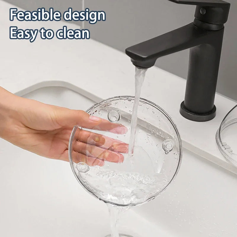 Transparent Hamster Sand Bath Cage | Splatter-Proof Shower Room