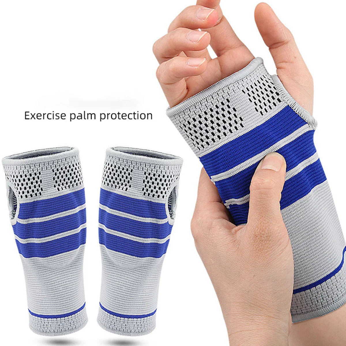1 Piece Adjustable Hand Guard Flexible Wrist Support Sleeve Anti Collision Silicone Pad,Hand Protection Palm Peaceful Pleasures Health and Wellness Left S