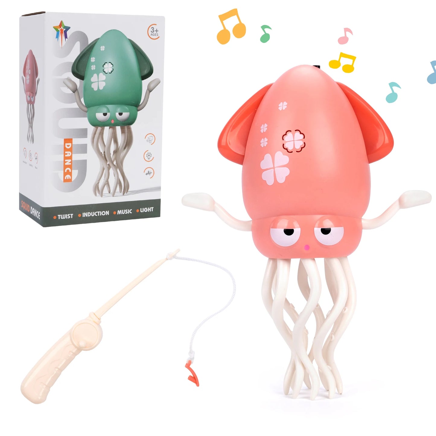 Dancing Squid Induction Lying Flat Light&music Interactive
