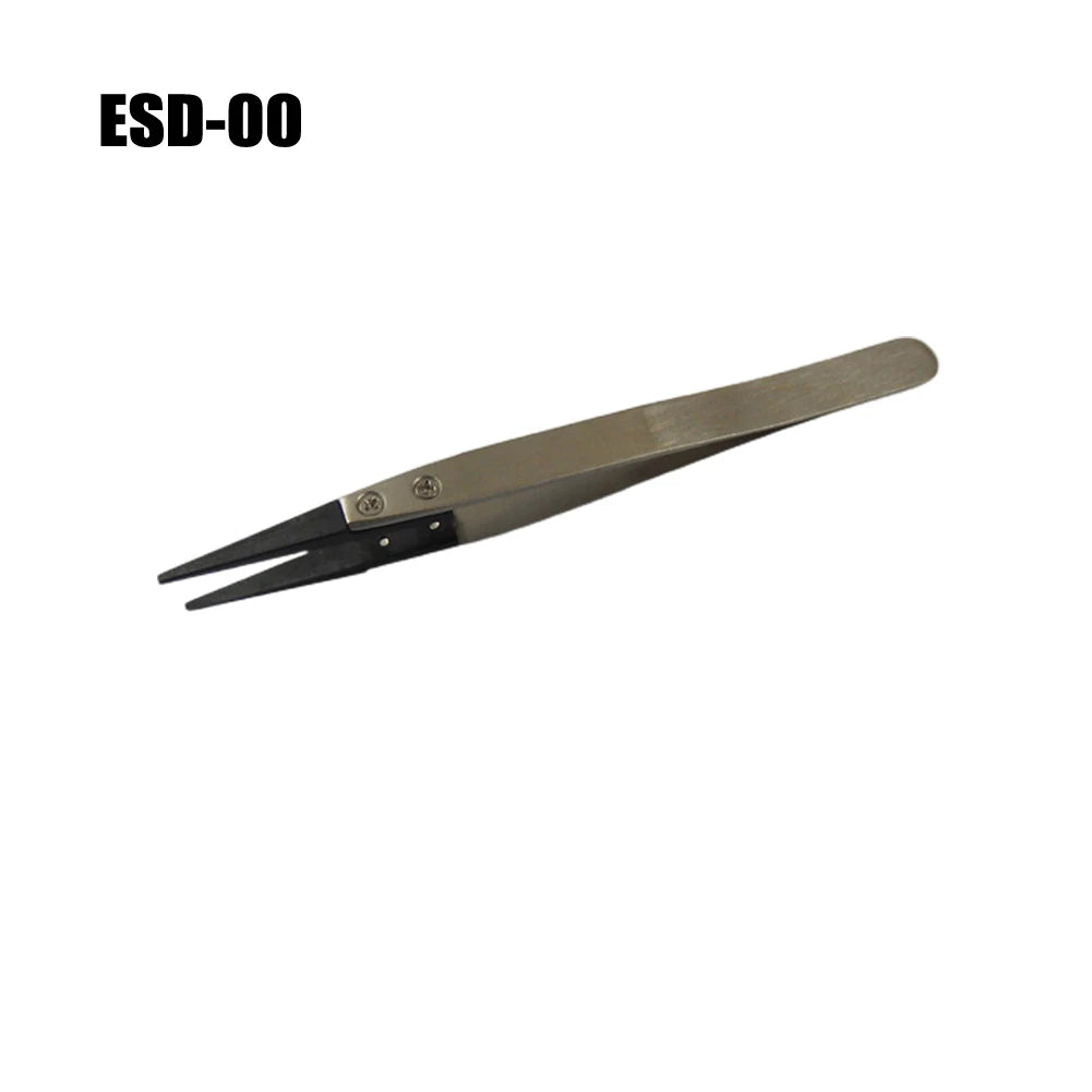 ESD Anti-static Tweezers 116- Industrial Replaceable Carbon Fiber