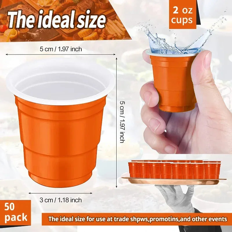 Disposable Mini Shot Glasses 50–200 Pack | Party Cups