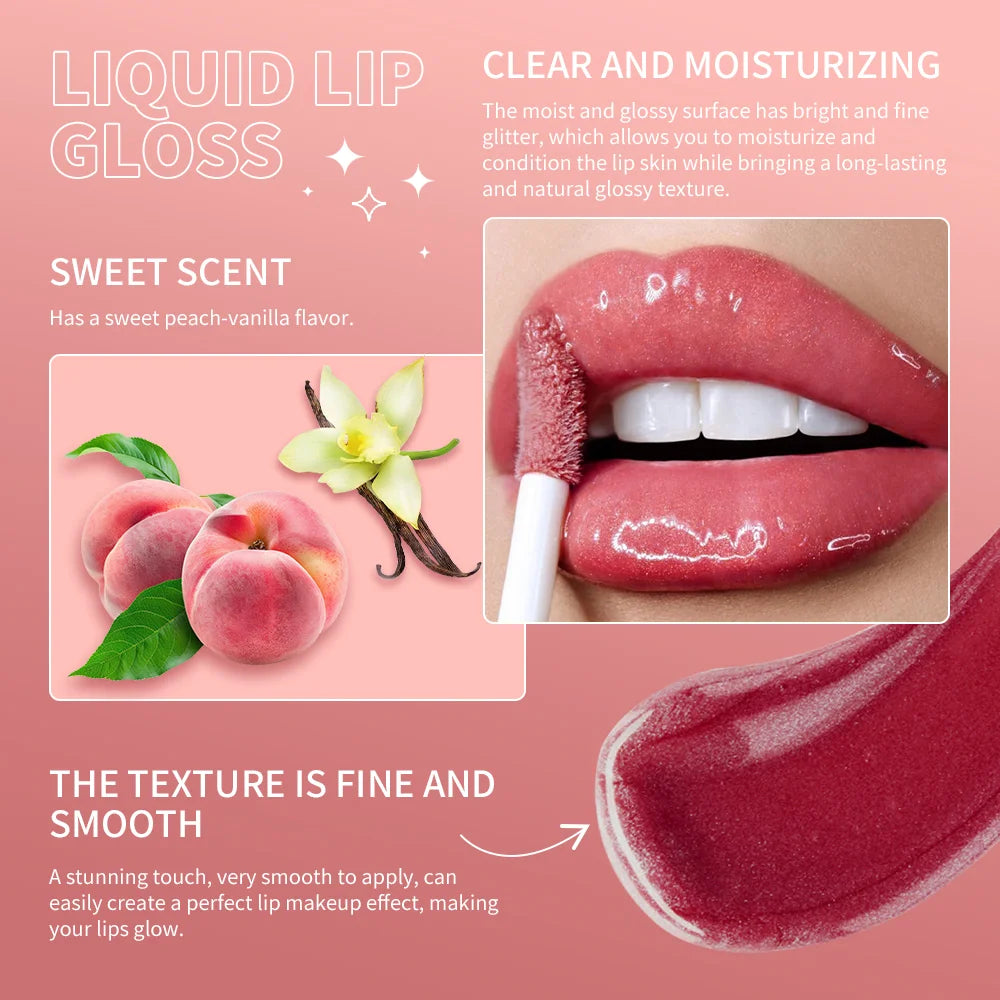 FB Gloss Bomb Cream Color Drip Lip Cream&Heat Makeup Liquid Lipstick Moisturizing Plumper Long Lasting Lipgloss Peaceful Pleasures Health and Wellness