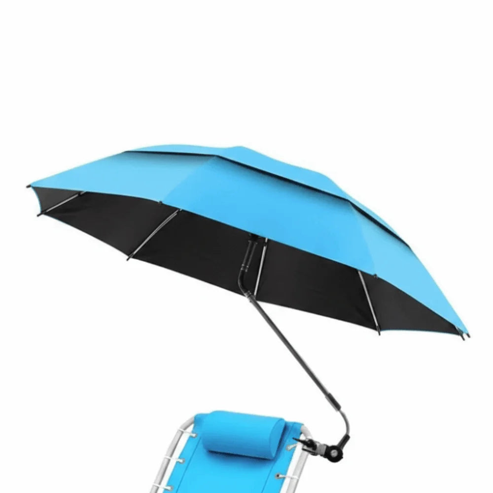 360° Adjustable Clamp Umbrella | Large UV Outdoor Shade