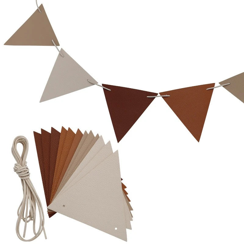 Felt Triangle String Banner Flag | Camping & Party Decor Party Banner Flag Peaceful Pleasures Health and Wellness