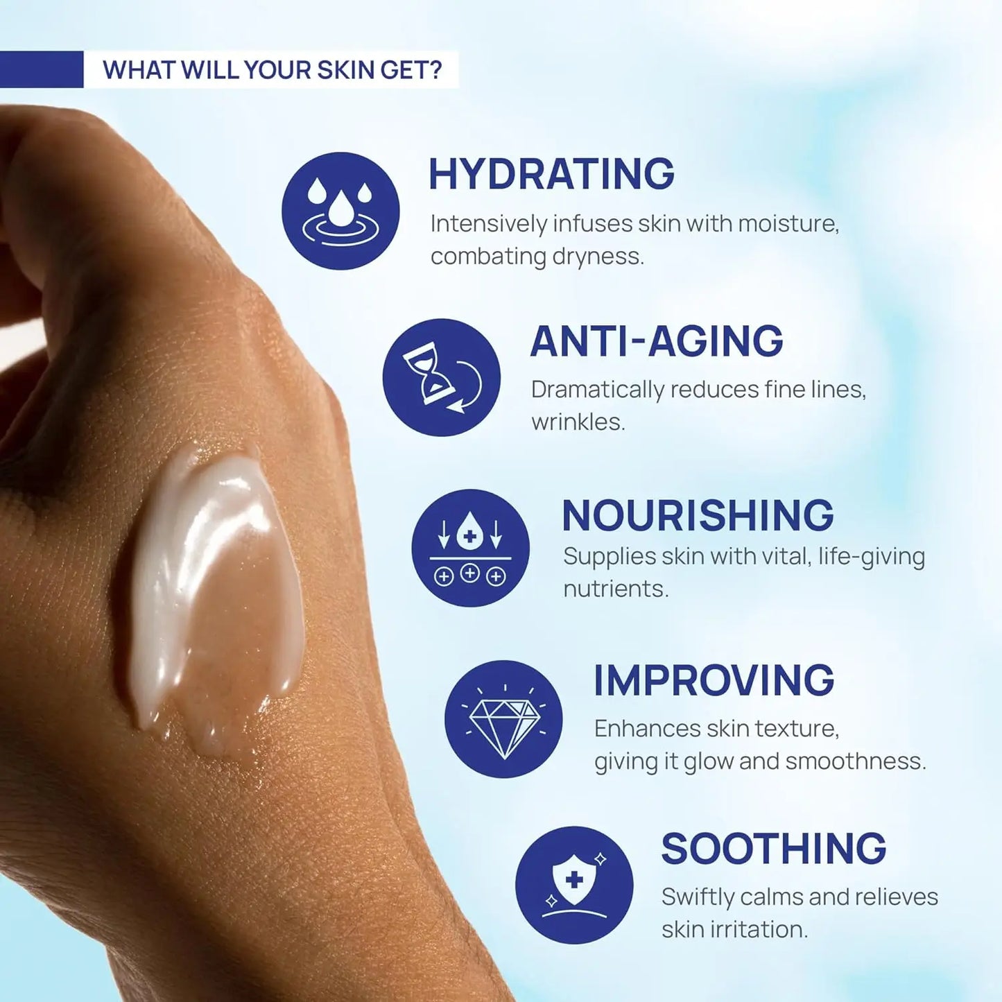 Retinol Cream for Face with Hyaluronic Acid, Day-Night Anti-Aging Moisturizer Collagen Cream for Face Reduces Wrinkles, Dryness Peaceful Pleasures Health and Wellness